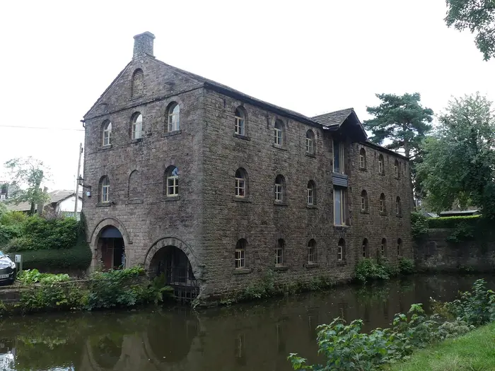 Lockside Mill beside the Peak Forest Canal in Marple