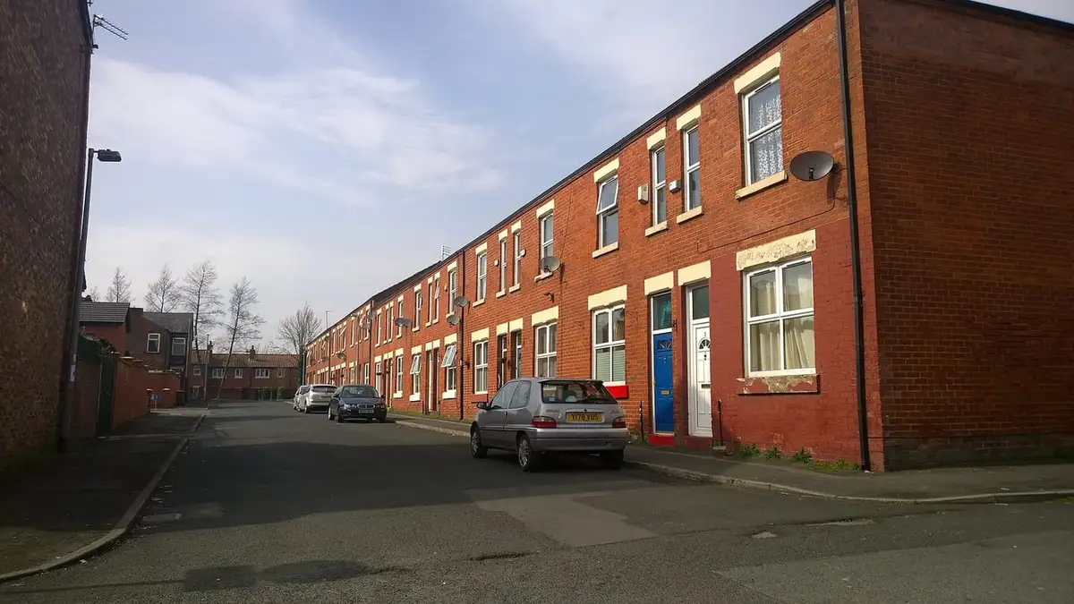 Terraced houses on Smyrna Street, Weaste, Salford