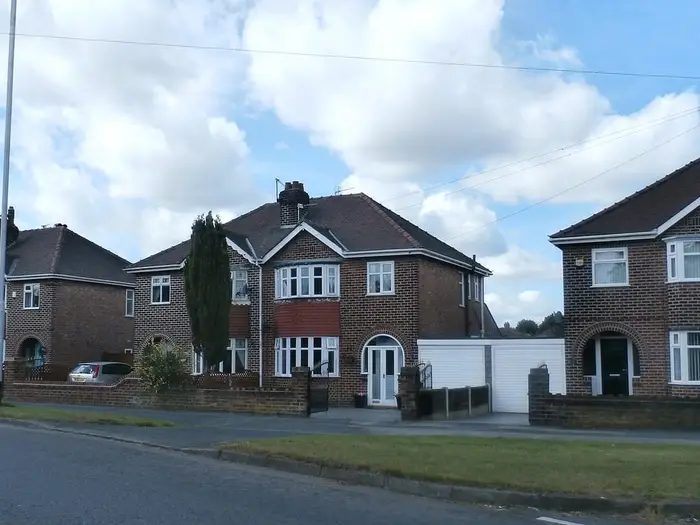 Semi-detached houses on Orford Road, Warrington